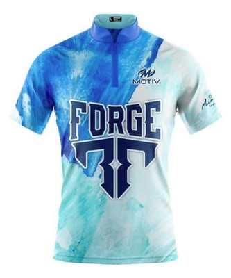 NEW Custom Name Motiv Subzero Forge Bowling Jersey Short & Long Sleeve S-5XL