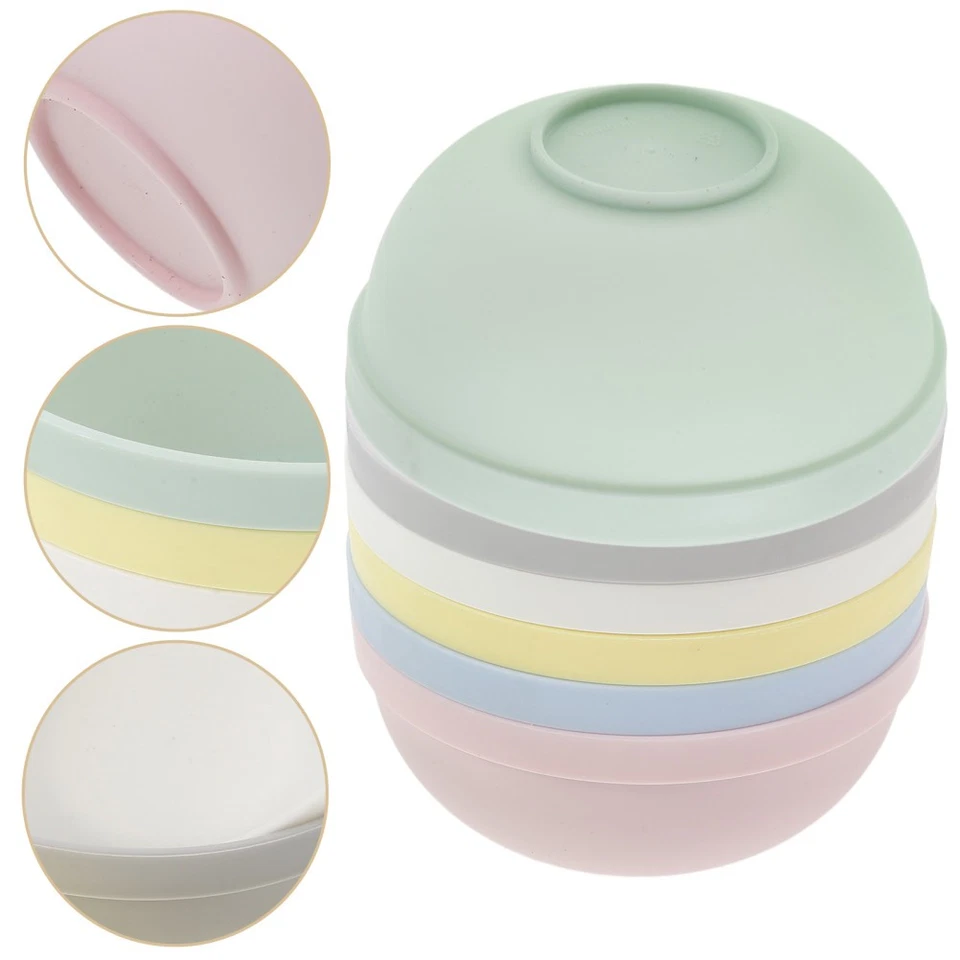  6 Pcs Dinner Bowls Instant Noodles Cereal Small Breakfast Oatmeal