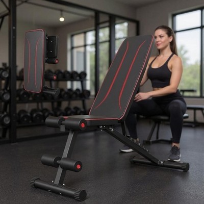 Foldable Weight Bench for Full Body Workout 660LBS Adjustable Incline Decline US