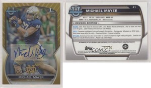 2022 Bowman U Chrome Prospect Gold Refractor /50 Michael Mayer #41 Auto