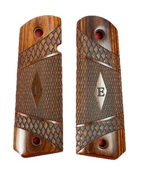 Factory Smith & Wesson E Series Rosewood Full Size Rare SW1911TA Grips VG+