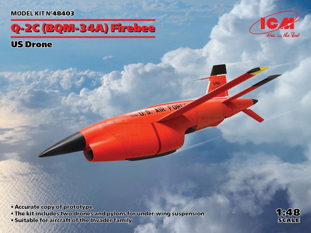 Maquette drone militaire Q-2C Firebee 1/48 moules haute précision pour diorama