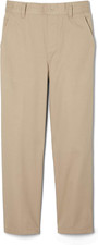 French Toast Boys Pull-On Relaxed Fit School Uniform Pant Standard 8, Khaki