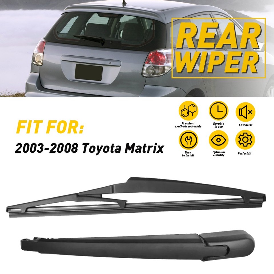 Fit 2003-2008 Toyota Matrix US Rear Windshield Wiper Arm & Blade Kit ...