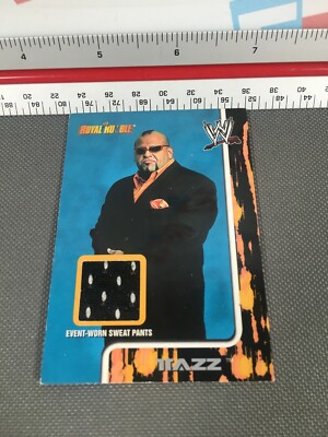 TAZZ 2002 FLEER WWE ROYAL RUMBLE EVENT WORN USED/SWEAT PANTS