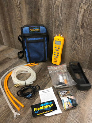 Fieldpiece HVACR Dual Port Manometer & Pressure Switch Tester KIT w Case SDMN6