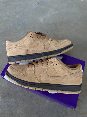Nike SB Dunk Low Wheat Flax Mocha Baroque Brown Size 8