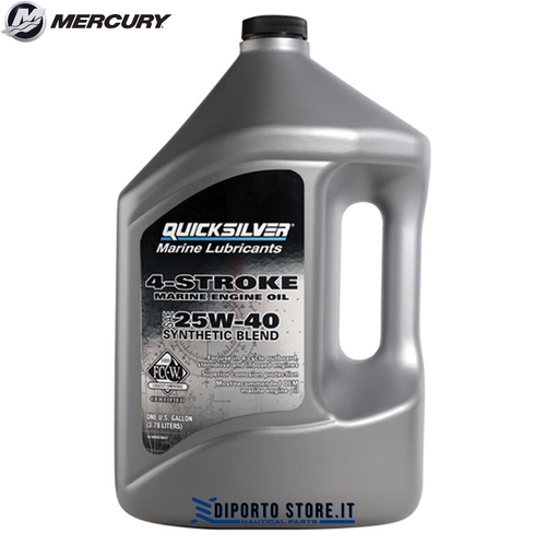 Olio Motore 2 Tempi Quicksilver Premium Plus Per Fuoribordo - Tanica Da 4 Litri, Certificazione TCW3