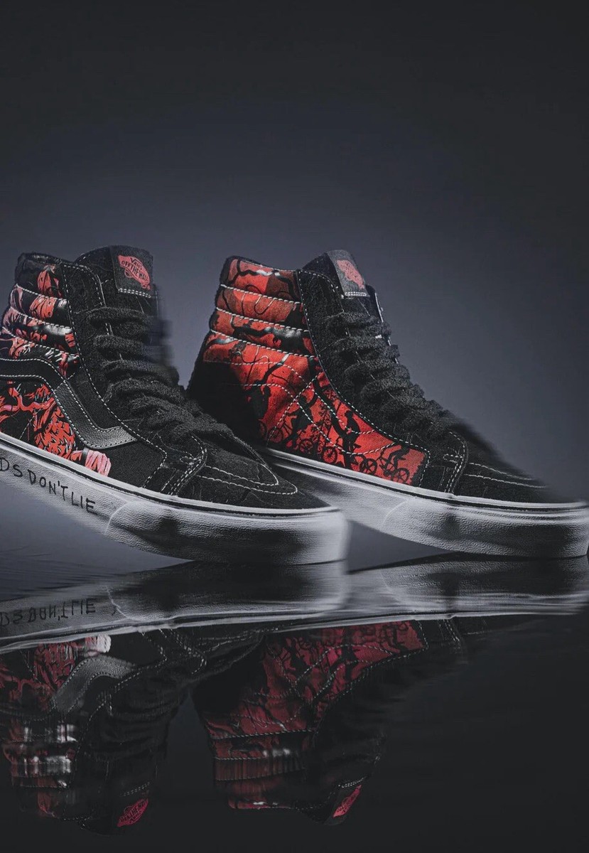 Vans Stranger Things Sk8 High Shoes Mens 12 Black Netflix