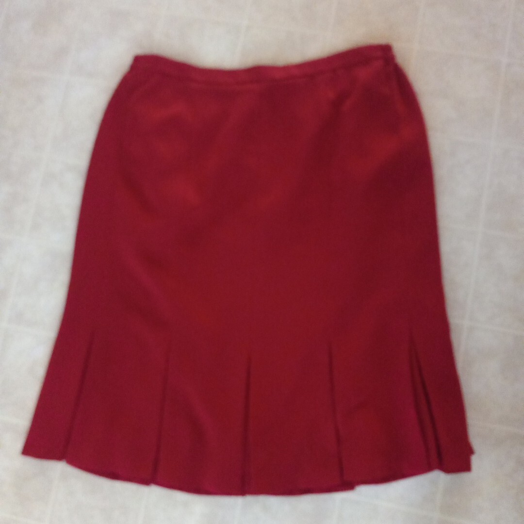 Jones Wear Womens Red Polyester A-Line Skirt Lined Size 18W