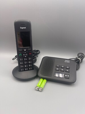 Gigaset C570H DECT- Gigaset Box 200a neue Akkus Mit Anrufbeantworter