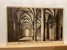 Mont St. Michel - L? Abbaye - Salie Des Hotes - Vintage  Postcard/France