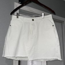 NEW White Denim Jean Skirts