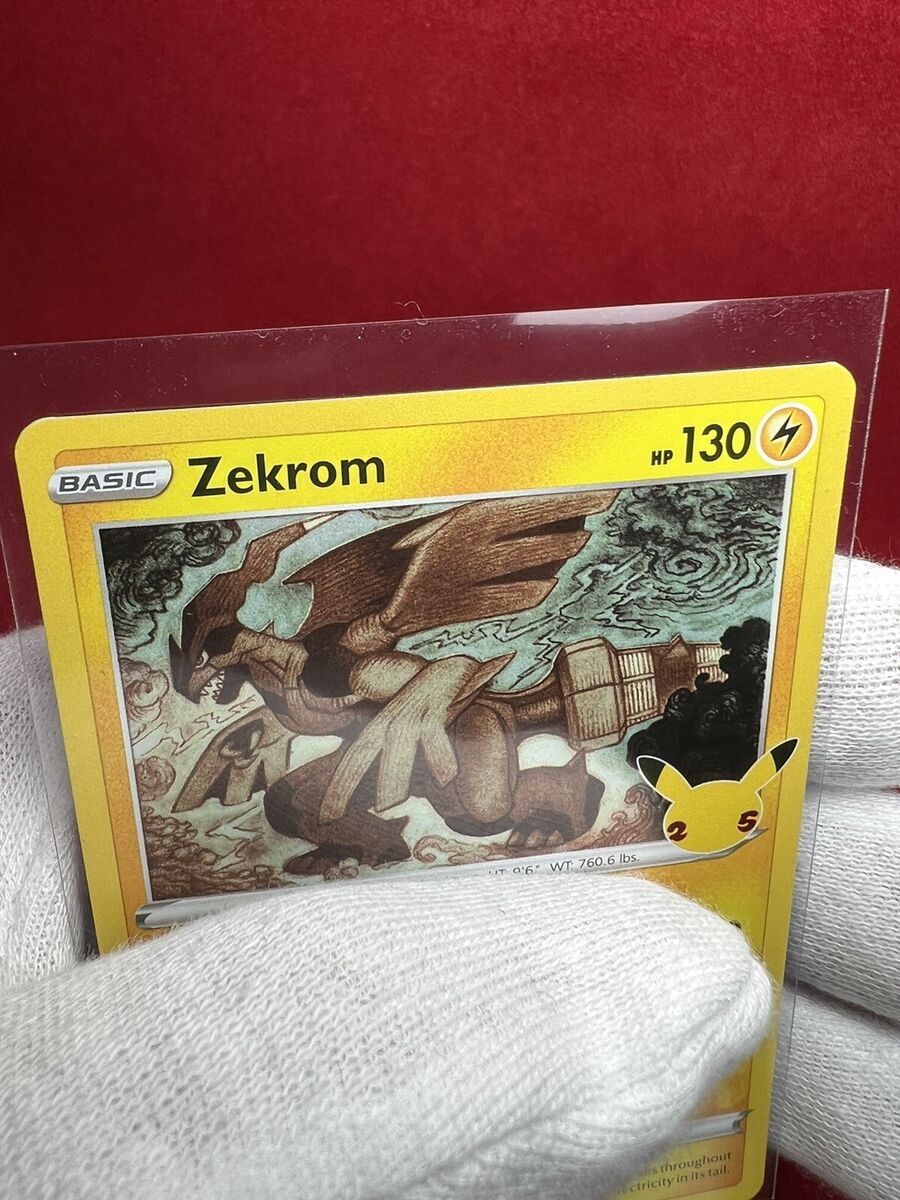 ZEKROM - 2021 Pokemon Celebrations 25th Anniversary Holo Foil Card 010/025