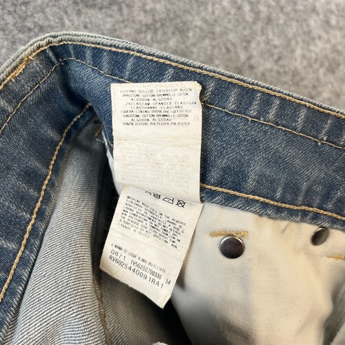 Versace Jeans W28 L32 Straight Low Rise Light Wash Faded Embroidered Logo VJC - Picture 12 of 16