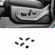 For Ford F150 2015-2020 Carbon Fiber Seat Adjust Handle Switch Button Cover Trim