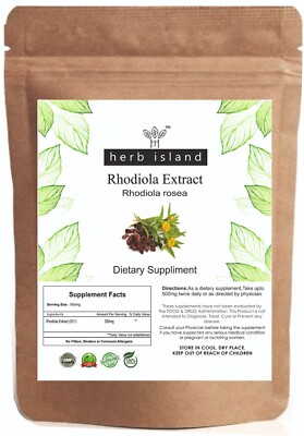 Rhodiola Rosea Extrakt 20:1 Verstärker Energie & Mental Fokus Höchste Qualität
