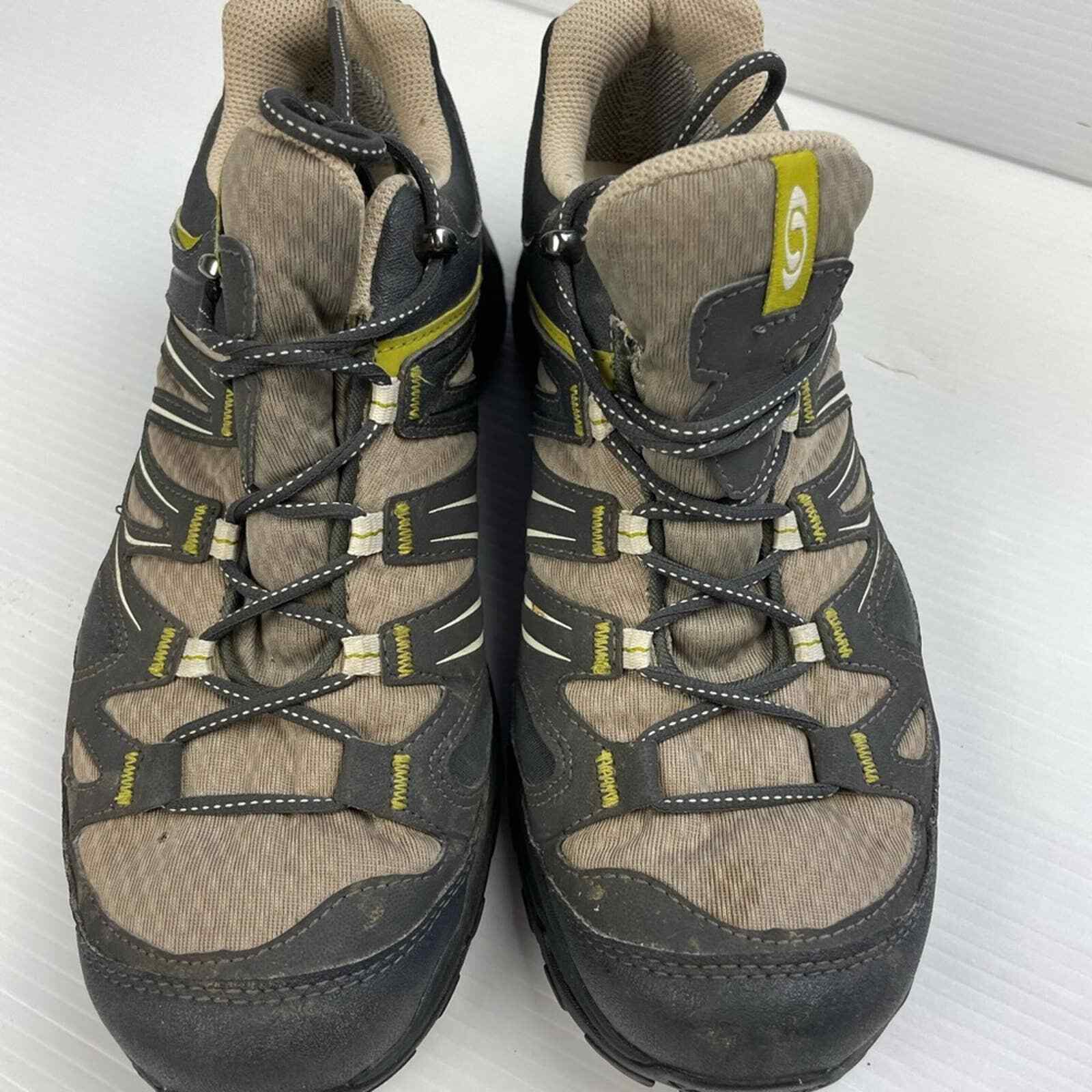 Salomon Ellipse Gore Tex scarpe da trekking da donna nere marrone chiaro 145464 taglia 6