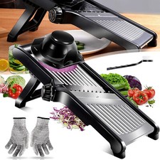 5 in 1 Gemüse Reibe Edelstahl Gemüsehobel Kartoffelschneider Gemüse Hobel DE