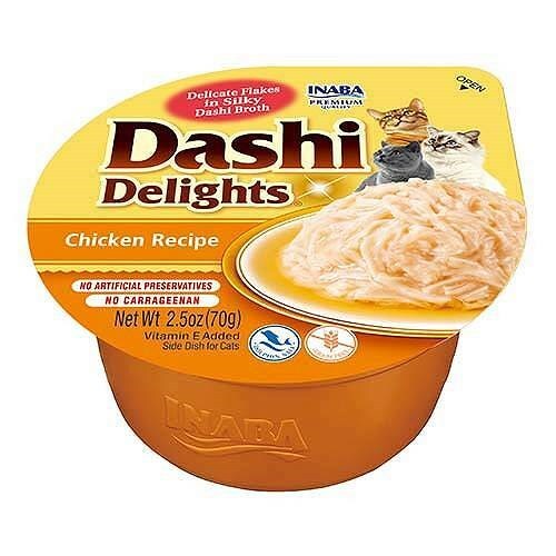 4262365730626 INABA Dashi Delights Chicken in broth - Katze behandeln - 70g INAB