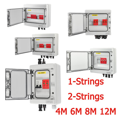 1/2 STRINGS PV SOLARPANEL ANSCHLUSSKASTEN PHOTOVOLTAIK ÜBERSPANNUNGSSCHUTZ DC AC