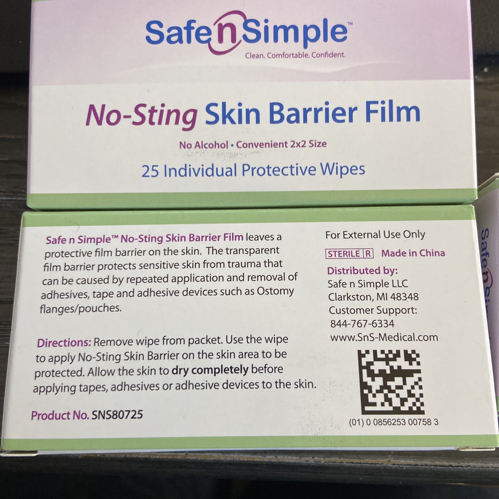 No Sting Skin Barrier Film, New In Box, 75 PCS (3 Boxes 25/box), Brand New