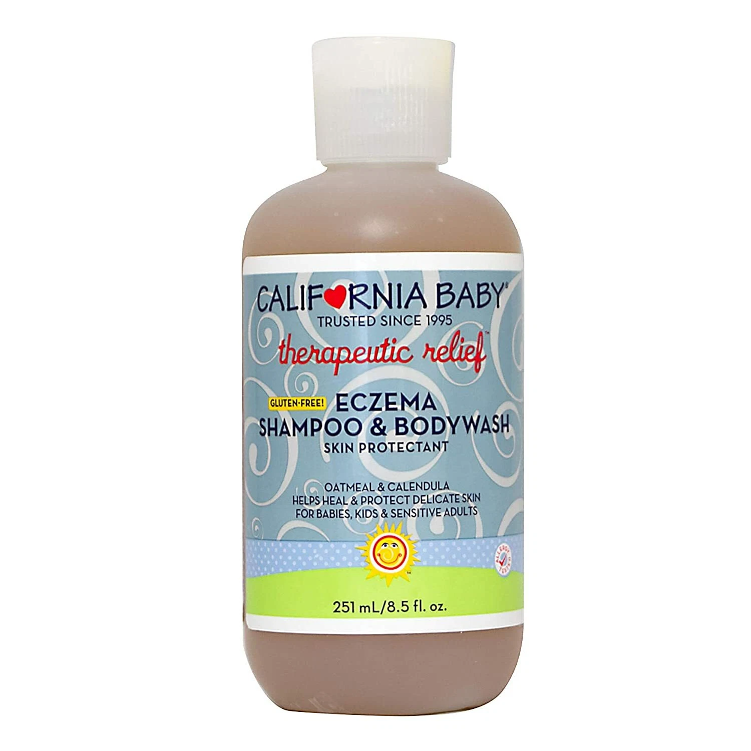 California Baby Eczema Shampoo and Body Wash (Therapeutic Relief) 8.5 oz