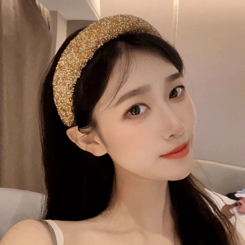 1PC Brillantini Strass Perline Fascia Barocco Cristallo Corona Capelli Accessori - Immagine 3 di 4