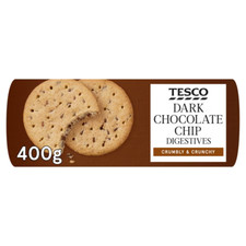 Tesco Chocolate Chip Digestive Biscuits 400G x 4