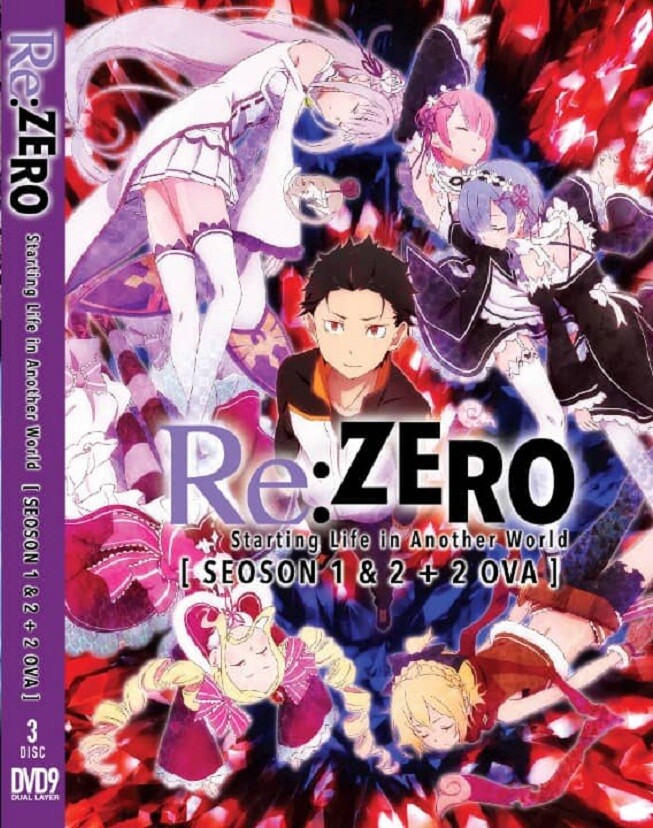 DVD Anime Re: Zero Starting Life In Another World Season 1+2 + 2