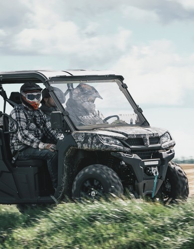 Vented Front+Rear Windshield Dark Tinted for 2019-2025 CFMOTO UFORCE 1000/1000XL - Picture 12 of 23