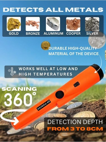 GP Pointer Pinpointing Metal Detector Treasure Hunter Handheld Orange Pin Point - Picture 3 of 12