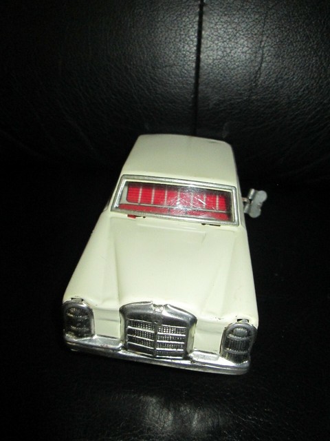 white mercedes toy car