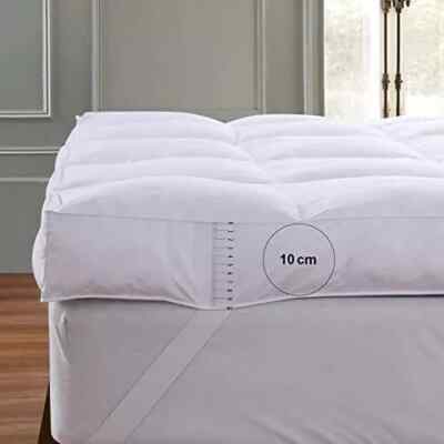 10cm Microfiber Mattress Topper 4'' Inch Deep Luxury Soft Hotel Quality All Sizes