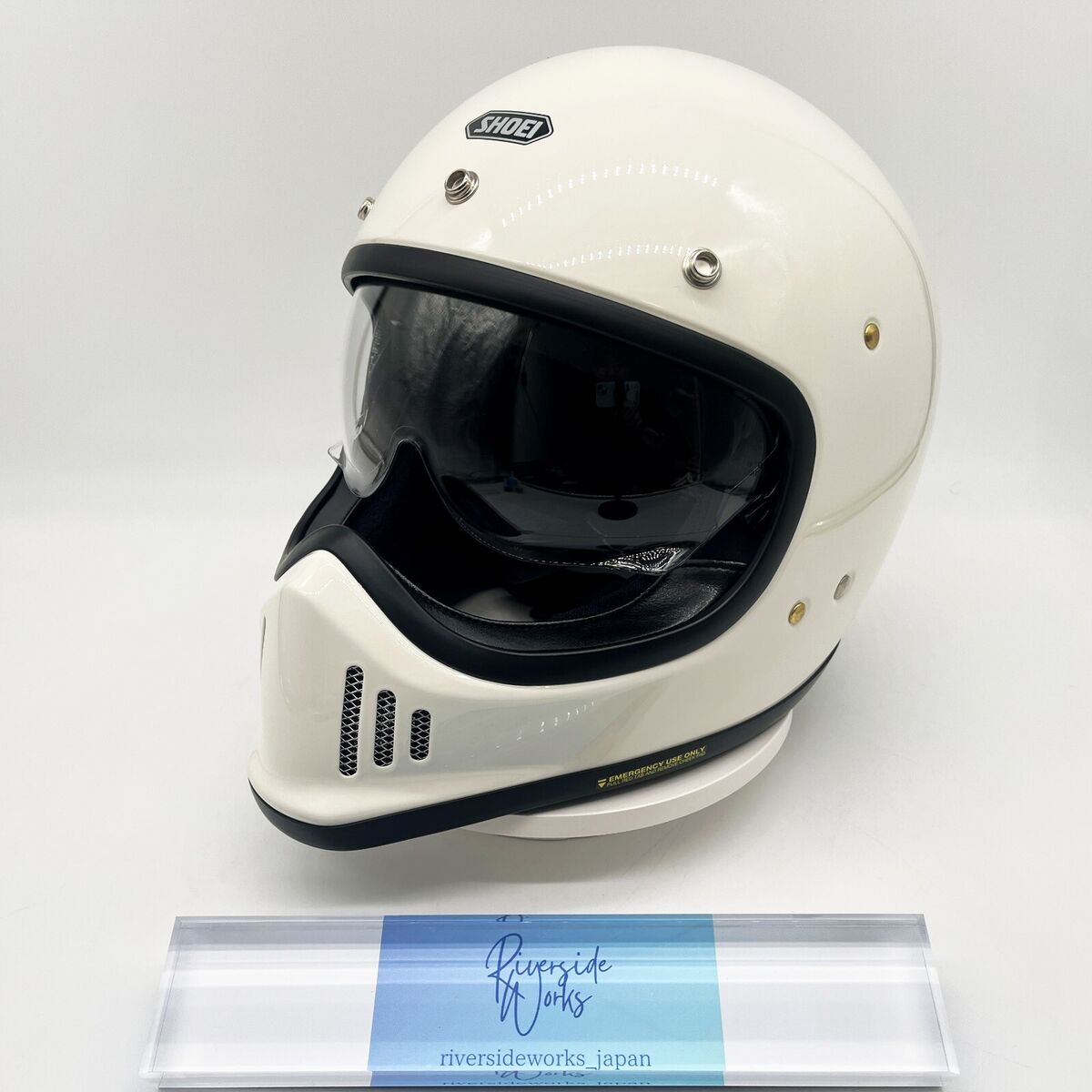 SHOEI EX-ZERO White Motorcycle Full Face Helmet Size M 57cm SHOEI EX-ZERO White Motorcycle Full Face Helmet Size M 57cm