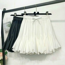 Ladies Ruffles Skirt Petticoat Pleated Frill Chiffon Underskirt Half Slip Mini