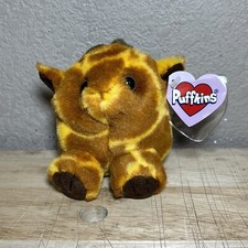 Puffkins Collection Ginger the Giraffe VTG 1997 Plush Toy Swibco 6642 4 inch NWT