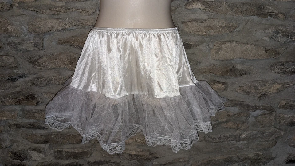 Charades White Lace Petticoat Costume Adult One Size - Image 2 of 2