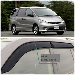 Te Window Visors Guard Vent Wide Deflectors For Toyota Estima 00 05 Ebay