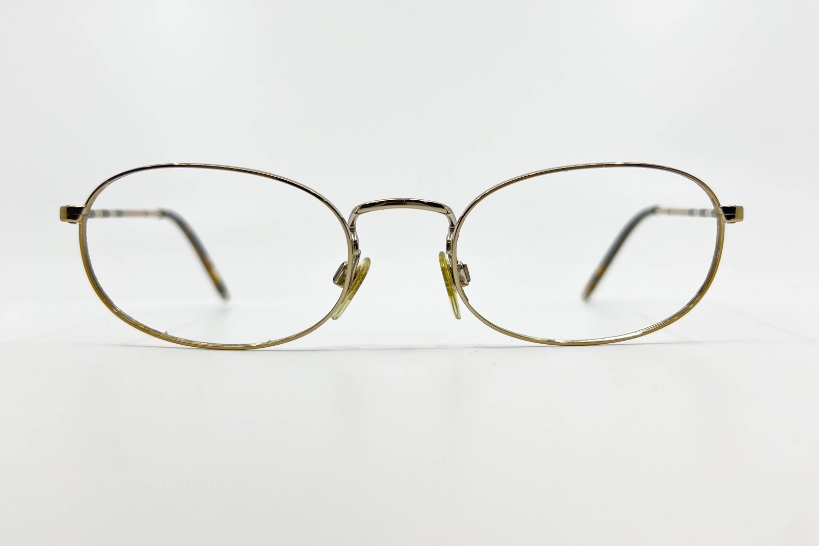 Burberry 1239 1145 Rectangle Brown Havana Gold Eyeglasses Frame 52-19-140 14054
