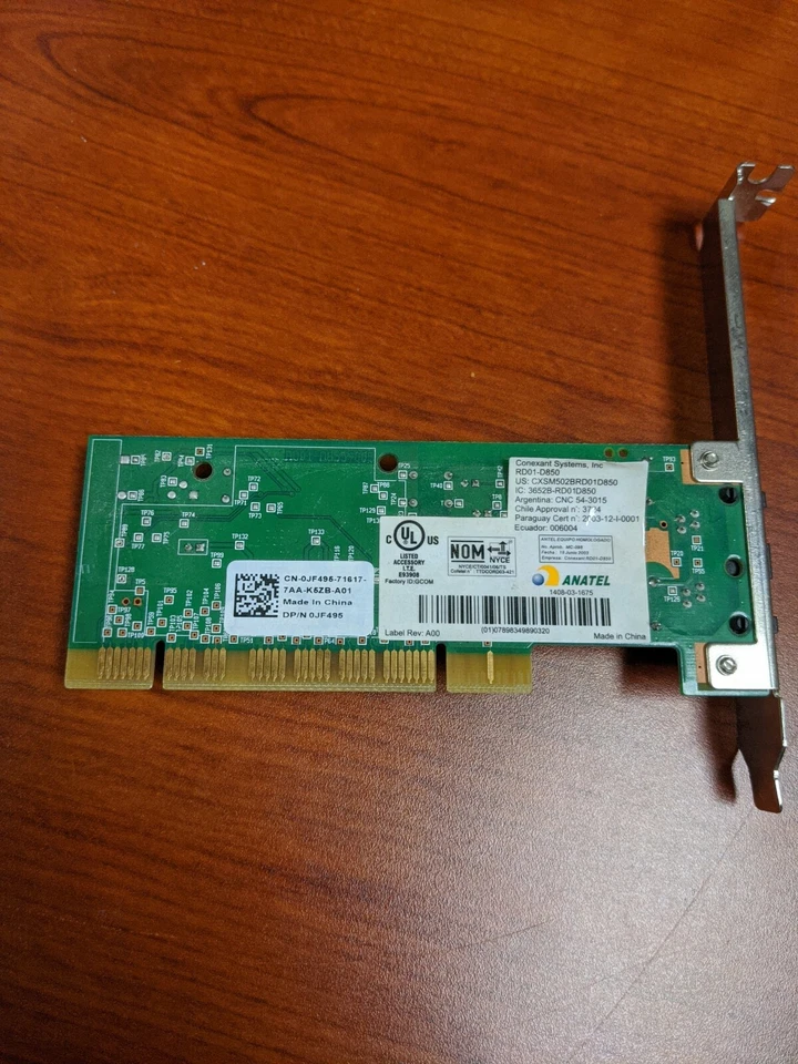 Conexant KB5815G 56K Fax/Modem Internal PCI Card - Image 3 of 3