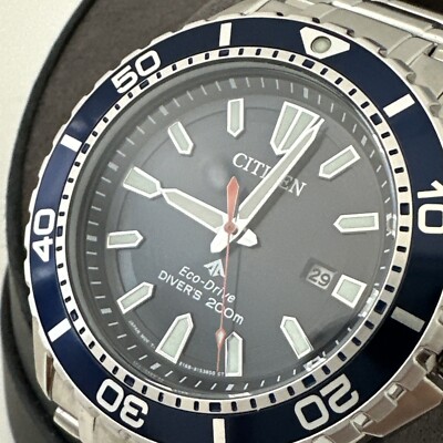 Citizen Eco-Drive Promaster Diver Men's Date Display 45mm Watch BN0191-55L