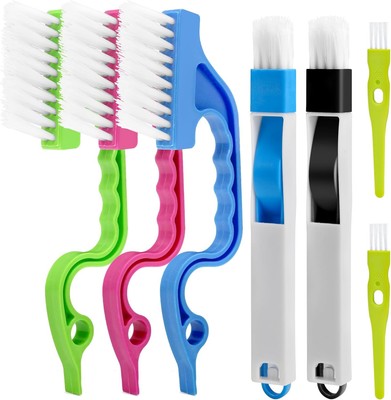 7Pcs Gap Cleaning Brush, Multifunctional Window Track Multi-colour 