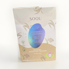 SOQU Rice Sheet Mask Moisturizing Brightening...