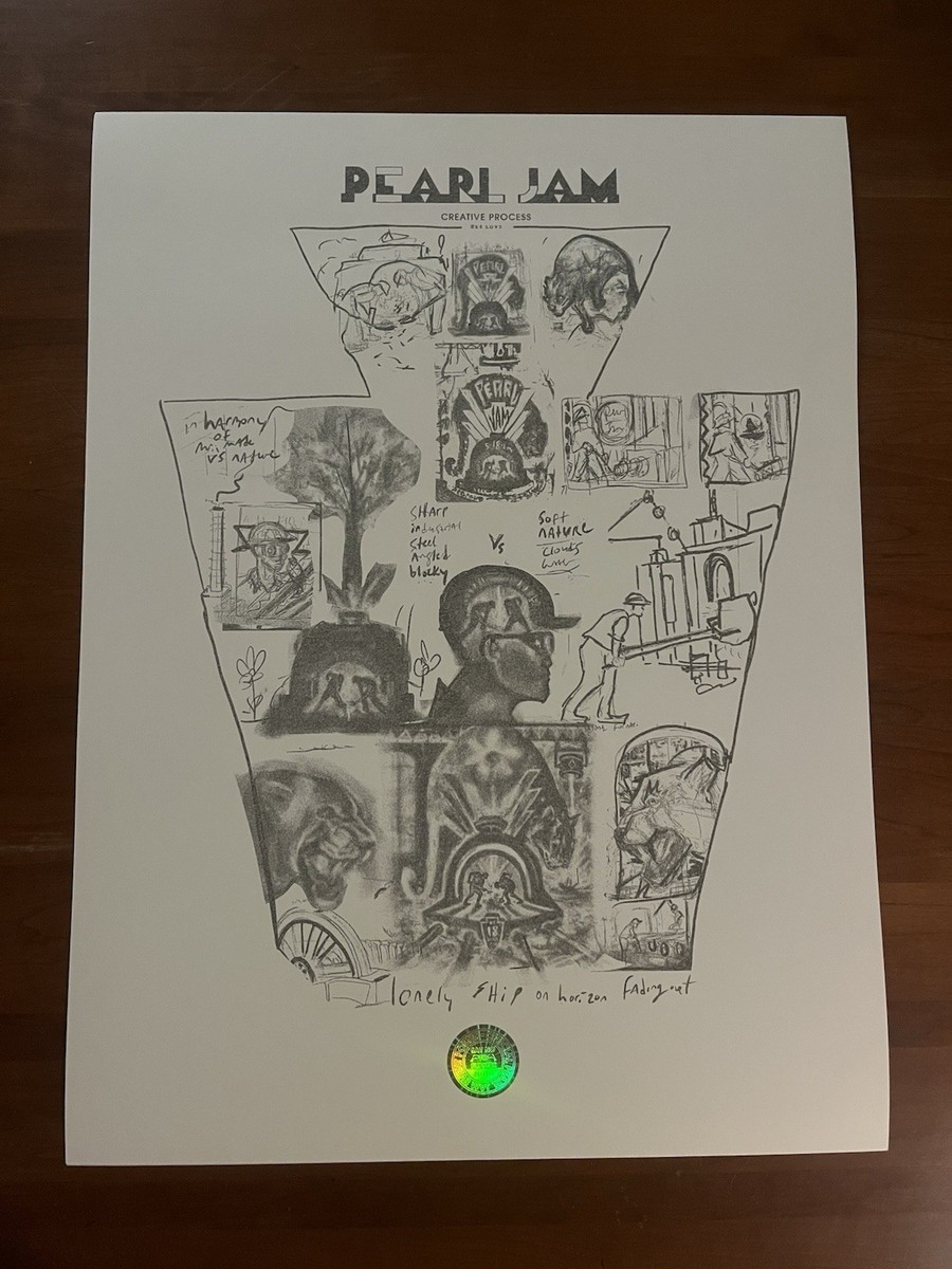 Pearl Jam Poster 5/18 2025 PPG Paints Arena Pittsburgh Zeb Love AE
