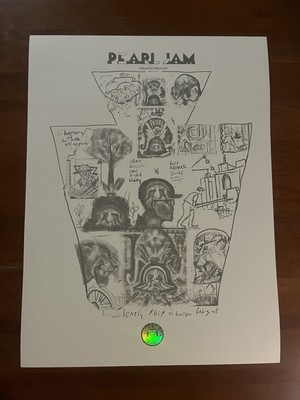 Pearl Jam Poster 5/18 2025 PPG Paints Arena Pittsburgh Zeb Love AE