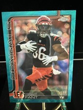 Topps Chrome Aqua Wave Refractor /199 Noah Fant Bengals Football 2025-26
