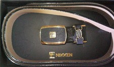 Nikken Leder Gürtel Ledergürtel Neu ca. 116...