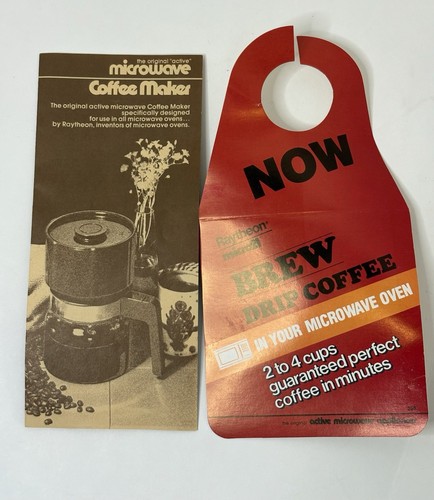 Vintage 1981 Raytheon Brown Glass Micro21 Microwave Coffee Maker - Picture 7 of 12