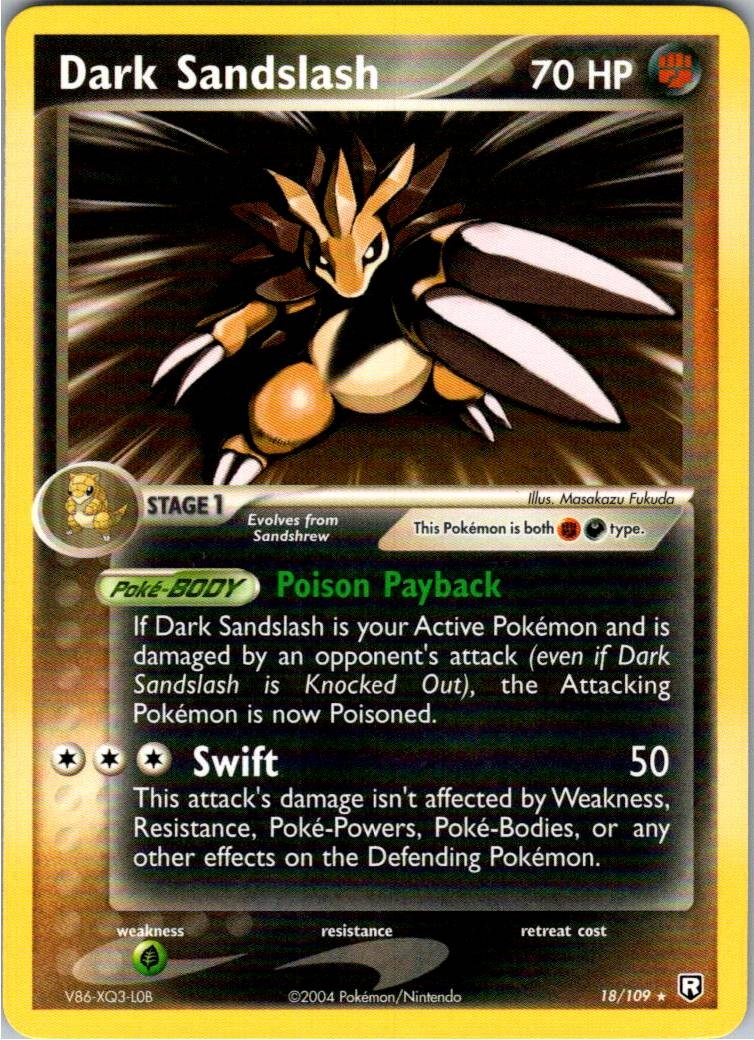 Dark Sandslash Rare Team Rocket Returns 18/109 NM